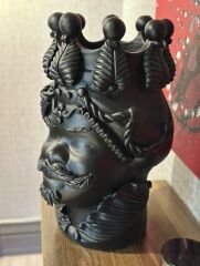 Vase Moro Man Big Black Natural 48 cm - Heykel