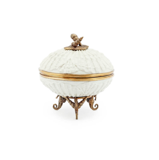 Ceramic box atlantis  small d:16 cm | Dekoratif Kutu