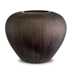 Vase Bayly stone finish 43x36 cm | Vazo - Mumluk