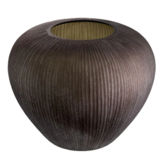 Vase Bayly stone finish 43x36 cm | Vazo - Mumluk
