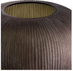 Vase Bayly stone finish 43x36 cm | Vazo - Mumluk