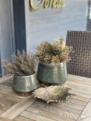 Ceramic Vase Bronze Bottom S | Seramik Vazo