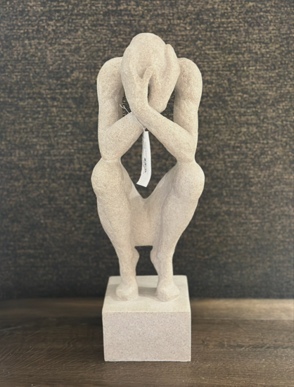 Ornament 19x16x47 cm Lovinac Taupe | Heykel | Dekoratif Obje