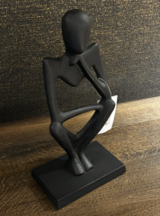 Ornament 15x9x29 cm Patung matt black | Heykel - Büst | Dekoratif Obje