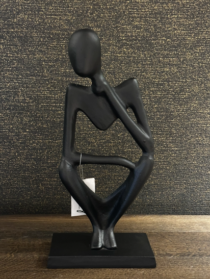 Ornament 18x10x37,5 cm Patung matt black | Heykel - Büst | Dekoratif Obje