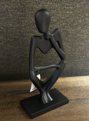 Ornament 18x10x37,5 cm Patung matt black | Heykel - Büst | Dekoratif Obje