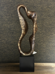 Ornament 21,5x15x69,5 cm Najac antique bronze black | Dekoratif Obje