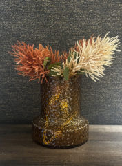 Hurricane Dixie, Glass,Orange 23x26 cm | Vazo - Mumluk