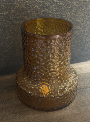 Hurricane Dixie, Glass,Orange 23x26 cm | Vazo - Mumluk