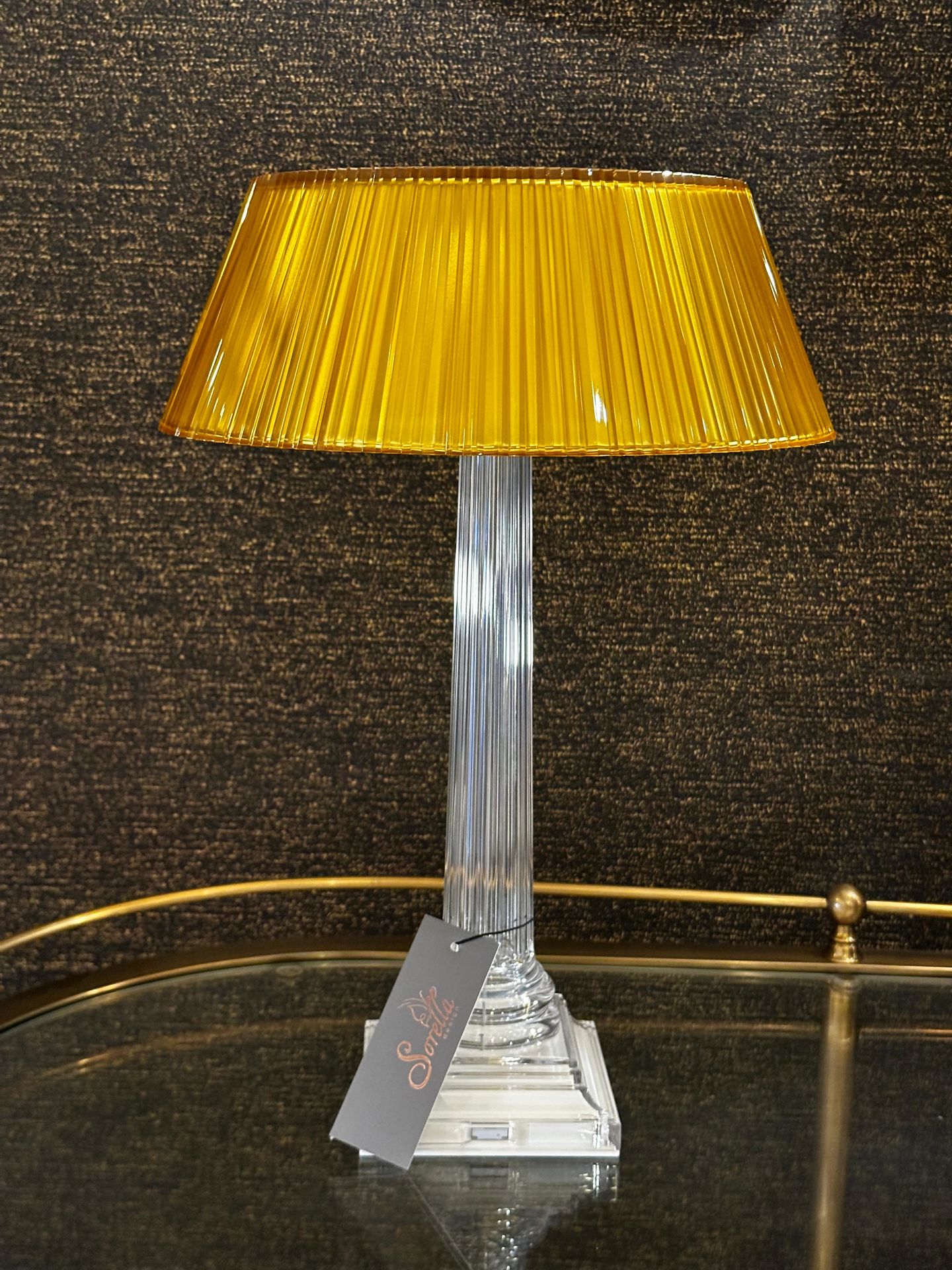 Calypso Led Abajur Amber  H:44 cm Q:31 cm