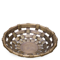 Bowl Arona Vintage Brass Finish 34,5x9 cm | Pirinç Meyvelik