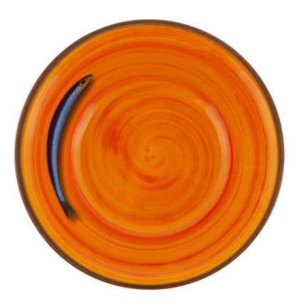 Aimone Turuncu Kase Q:19 cm 6'lı Set