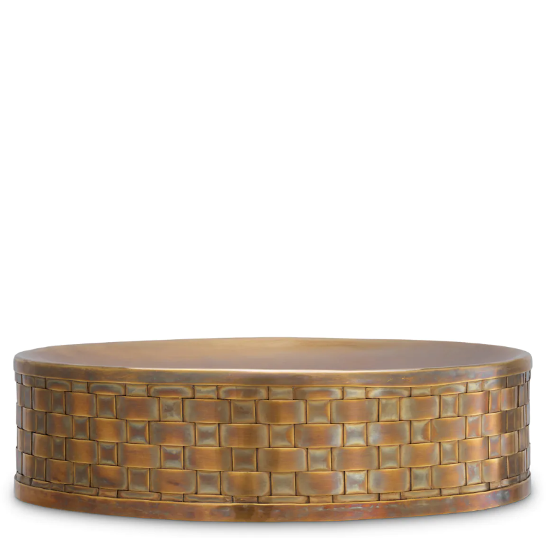 Bowl Lausanne Vintage Brass Finish 30,5x8 cm | Pirinç Meyvelik