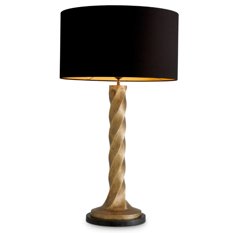 Table Lamp Costanza Vintage Brass Finish 8x55x98 cm | Abajur