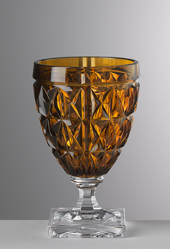 Stella Amber Kadeh H:14 cm Q: 9 cm