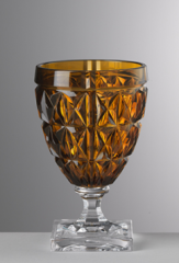 Stella Amber Kadeh H:14 cm Q: 9 cm