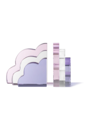 Bookend Crissy Cloud Purple h:16 cm 10x6 cm | Kristal Kitap Tutucu | Dekoratif Obje