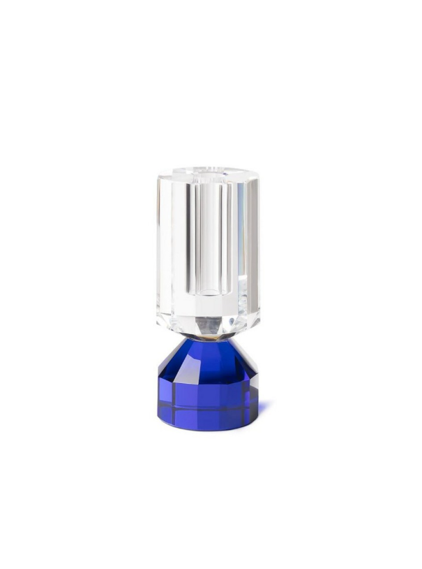 Vase Candy Blue h:15 cm d:6 cm | Kristal Vazo | Dekoratif Obje