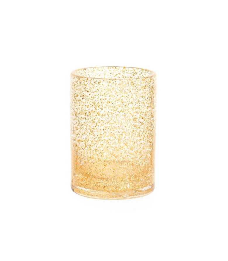 Candle Holder Medium Goldie h:11 cm d:7,5 cm | Cam Vazo - Mumluk - Tlight