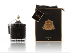 Siyah art deco mum L - Kokulu mum