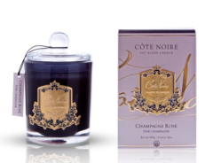 Siyah gold şeffaf vakum kapaklı mum 450gr Soy Blend - Kokulu mum