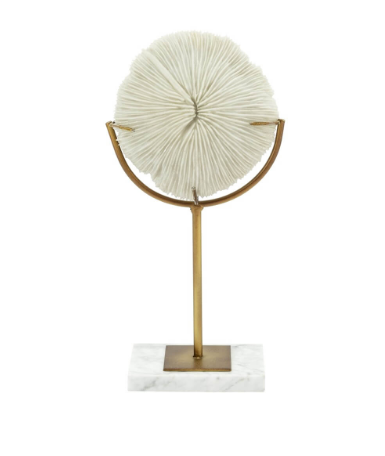 Coral disk+stand S 16x8x32 cm | Dekoratif Obje