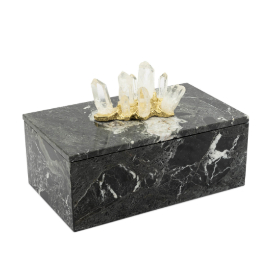 Box lixus marble 21x12x12 cm | Dekoratif Kutu