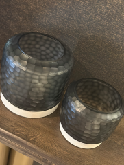 Fogo Hurricane M  25x28 cm Black White Stone | Mumluk
