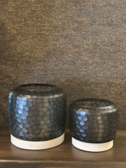 Fogo Hurricane M  25x28 cm Black White Stone | Mumluk