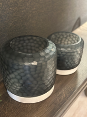 Fogo Hurricane M  25x28 cm Black White Stone | Mumluk