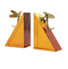 Bookend libra set2pcs amber 10x6x16 cm | Kitap Tutucu