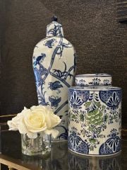 Vase Chinoiserie bamboo h:53 cm d:19 cm | Dekoratif Küp