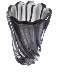 Vase Contessa S grey 19,5cm x 25,5 cm | Füme Gri Cam Vazo