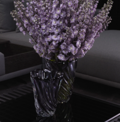 Vase Contessa L grey 20,5 cm x 29 cm | Füme Gri Cam Vazo