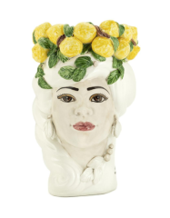 Vase Lemon Head Lady h:32 cm | Heykel