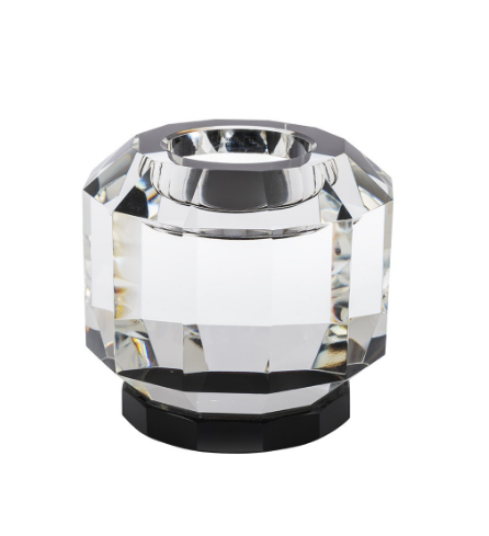 Candle Holder Crissy Black | Kristal Tealight