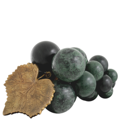 Object Vintage Grapes 25x15,5x15,5 cm | Dekoratif Obje | Mermer Üzüm Obje