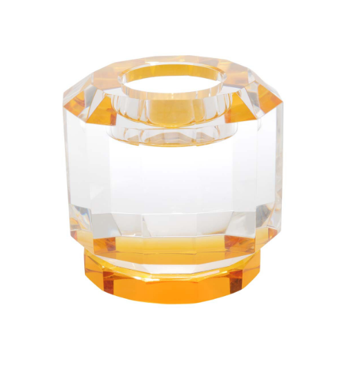Candle Holder Crissy Amber | Kristal Tealight
