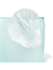 Vase Leaves h:26 d:23 Turquoıse cm  | Vazo