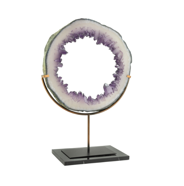Stand Amethyst big circle h:61 cm 42x20 cm | Ametis Dekoratif Obje
