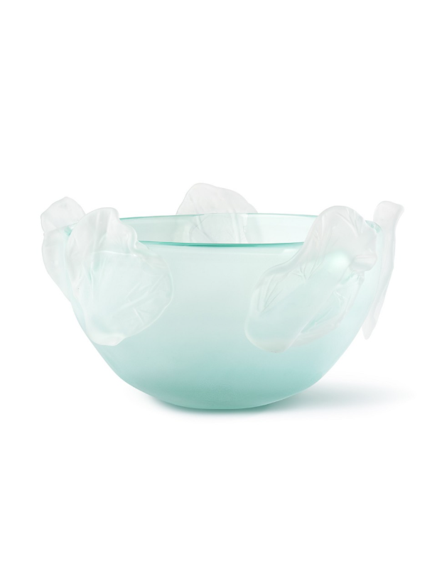 Bowl Leaves h:18,5 d:33 Turquoıse cm  | Vazo