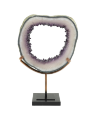 Stand Amethyst small circle h:40 cm 28x15 cm | Ametis Dekoratif Obje