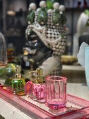 Soap Dispenser Dua Pink h:12 cm 11x5x9,5 cm | Sıvı Sabunluk