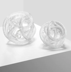 Desk accessory dominico clear glass L ø20 cm | Kristal Sarmal Obje