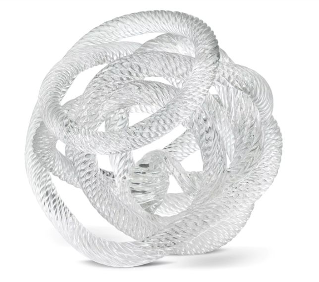 Desk accessory dominico clear glass L ø20 cm | Kristal Sarmal Obje