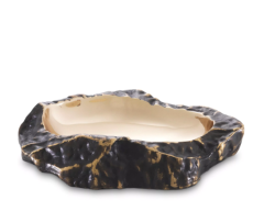 Bowl Callas bronze highlight finish 24x20x5 cm | Pirinç Obje