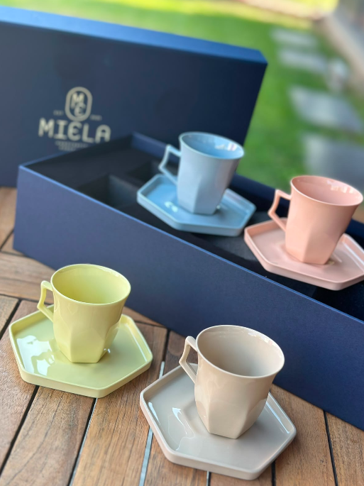 Dörtlü Set Kahve Fincanı Pastel Seri | Kahve Fincanı