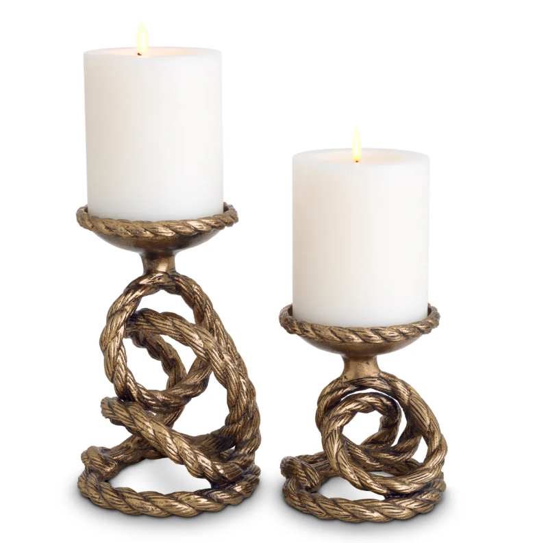 Candle Holder Corwyn set of 13x12.5x14 cm - 14.5x14x21.5 cm | Şamdan - Mumluk