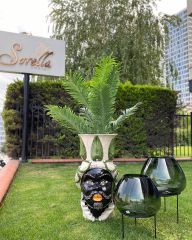 Vase Moro Man Giant W-Leaf h:76 cm - Saksı - Vazo