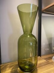 Vase Biform h:50 cm d:17 cm - Yeşil Cam Vazo